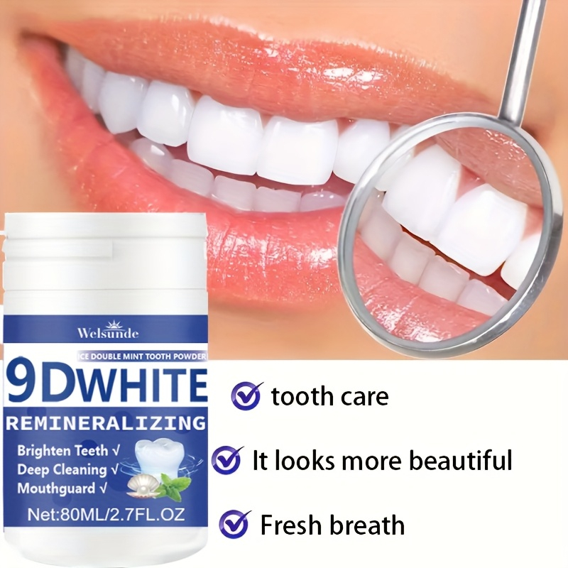 Teeth Whitening Ulta - ผงฟันไฮโดรซีอะพาไทต์ 9D ไวท์ รีมิเนอรัลไลซิ่ง ผงฟอกสีฟัน ทำความสะอาดอย่างล้ำลึก