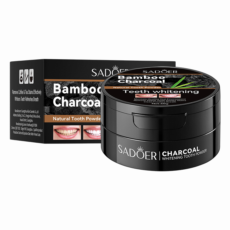 Whitening Powder Activated - 60g ฟันไวท์เทนนิ่งผง Activated Bamboo Charcoal Powder
