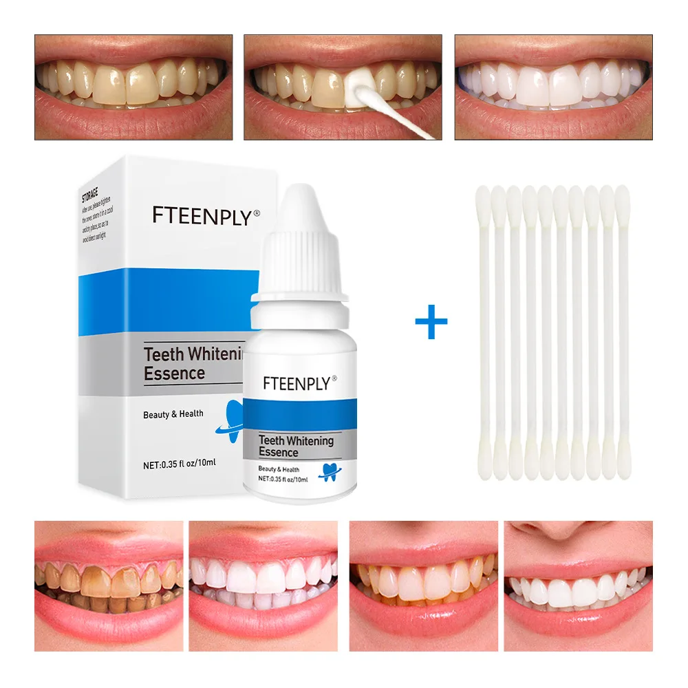 Teeth Whitening From Home - FTEENPLY ฟันไวท์เทนนิ่ง Oral สุขอนามัยทำความสะอาดเซรั่มลบคราบจุลินทรีย์ฟอกสีฟันเครื่องมือทันตกรรม Care