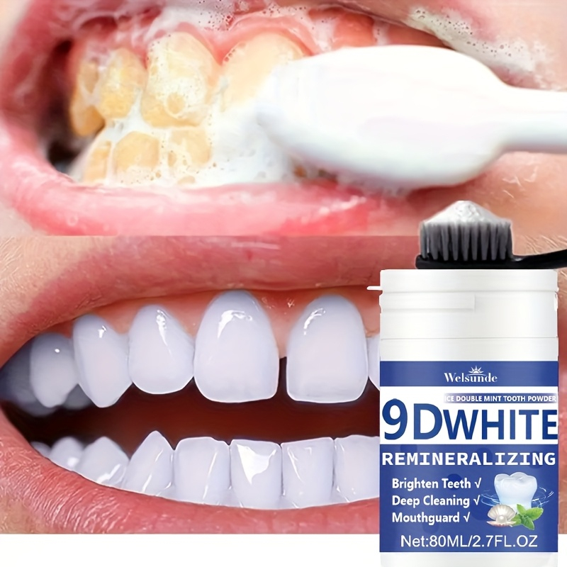 ผงฟันไฮโดรซีอะพาไทต์ 9D ไวท์ ร - Teeth Whitening Ulta บทวิจารณ์และราคา