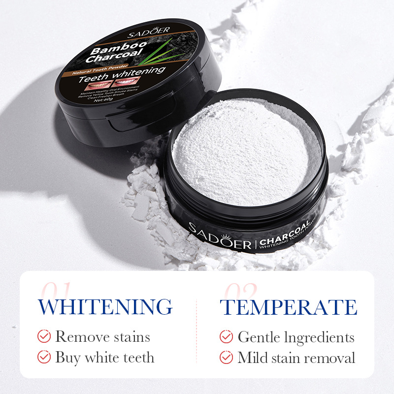 60g ฟันไวท์เทนนิ่งผง Activated - Whitening Powder Activated บทวิจารณ์และราคา