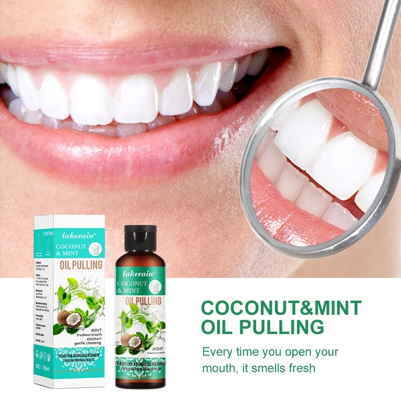 น้ำยาบ้วนปากน้ำมันมะพร้าวมิ้นต - Teeth Whitening With Coconut Oil บทวิจารณ์และราคา