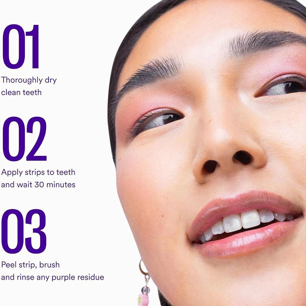 แผ่นฟอกฟันสีม่วง ขจัดคราบเหลือ - Teeth Whitening After Care บทวิจารณ์และราคา