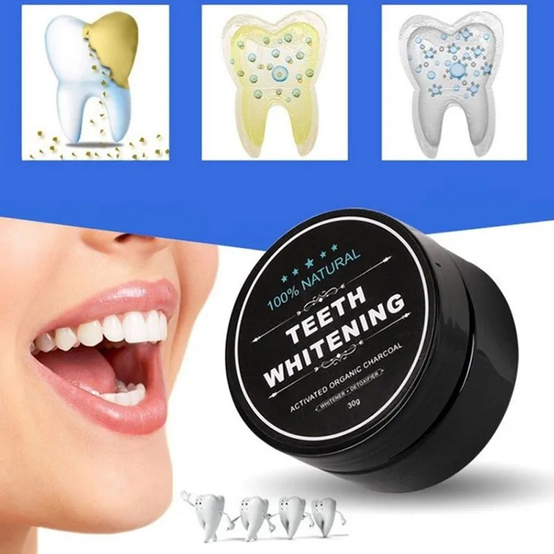 ผงถ่านกัมมันต์สีขาวบรรจุฟอกสีฟ - Whitening Powder Activated บทวิจารณ์และราคา