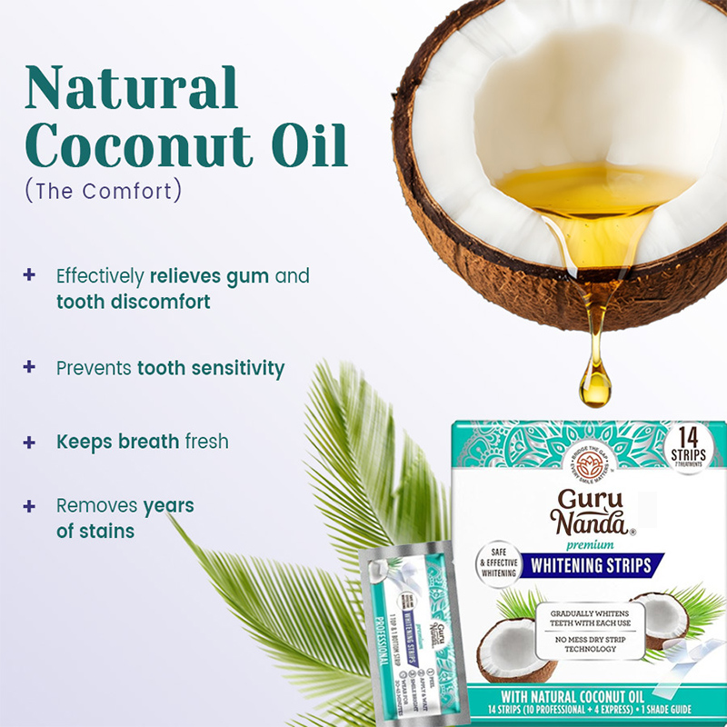 แผ่นฟอกฟันขาวน้ำมันมะพร้าว 14  - Teeth Whitening With Coconut Oil บทวิจารณ์และราคา