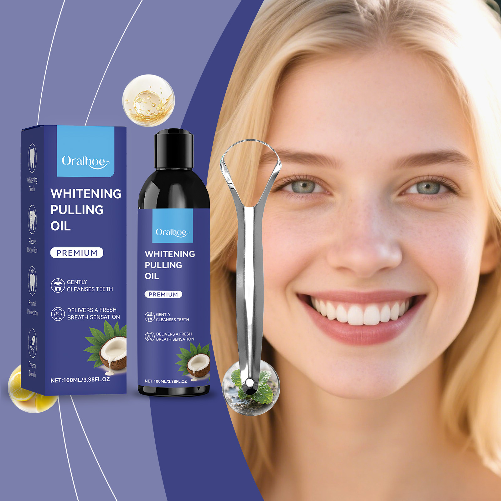 น้ำยาบ้วนปากสูตรน้ำมันมะพร้าวผ - Teeth Whitening With Coconut Oil บทวิจารณ์และราคา