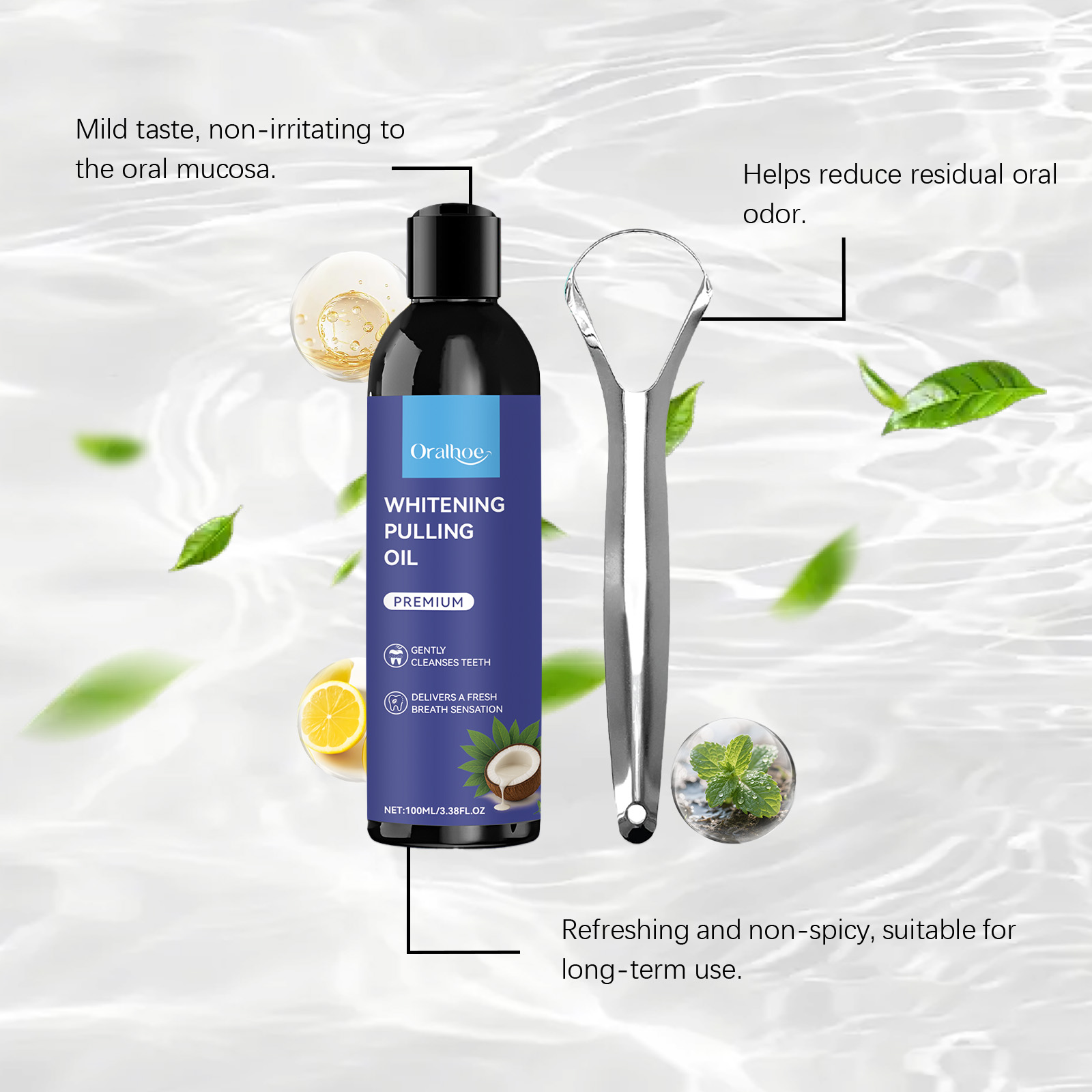น้ำยาบ้วนปากสูตรน้ำมันมะพร้าวผ - Teeth Whitening With Coconut Oil บทวิจารณ์และราคา