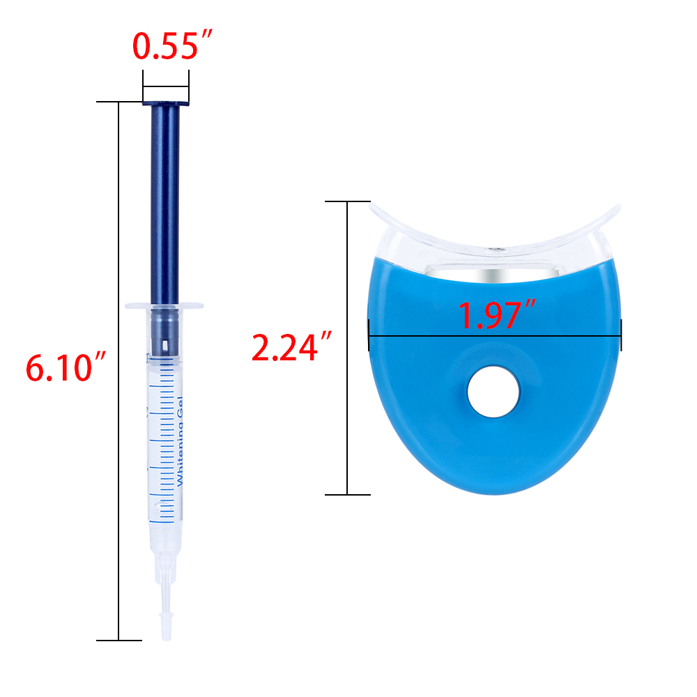 1 ชุดฟันไวท์เทนนิ่ง 44% เปอร์อ - Teeth Whitening Led Kit บทวิจารณ์และราคา