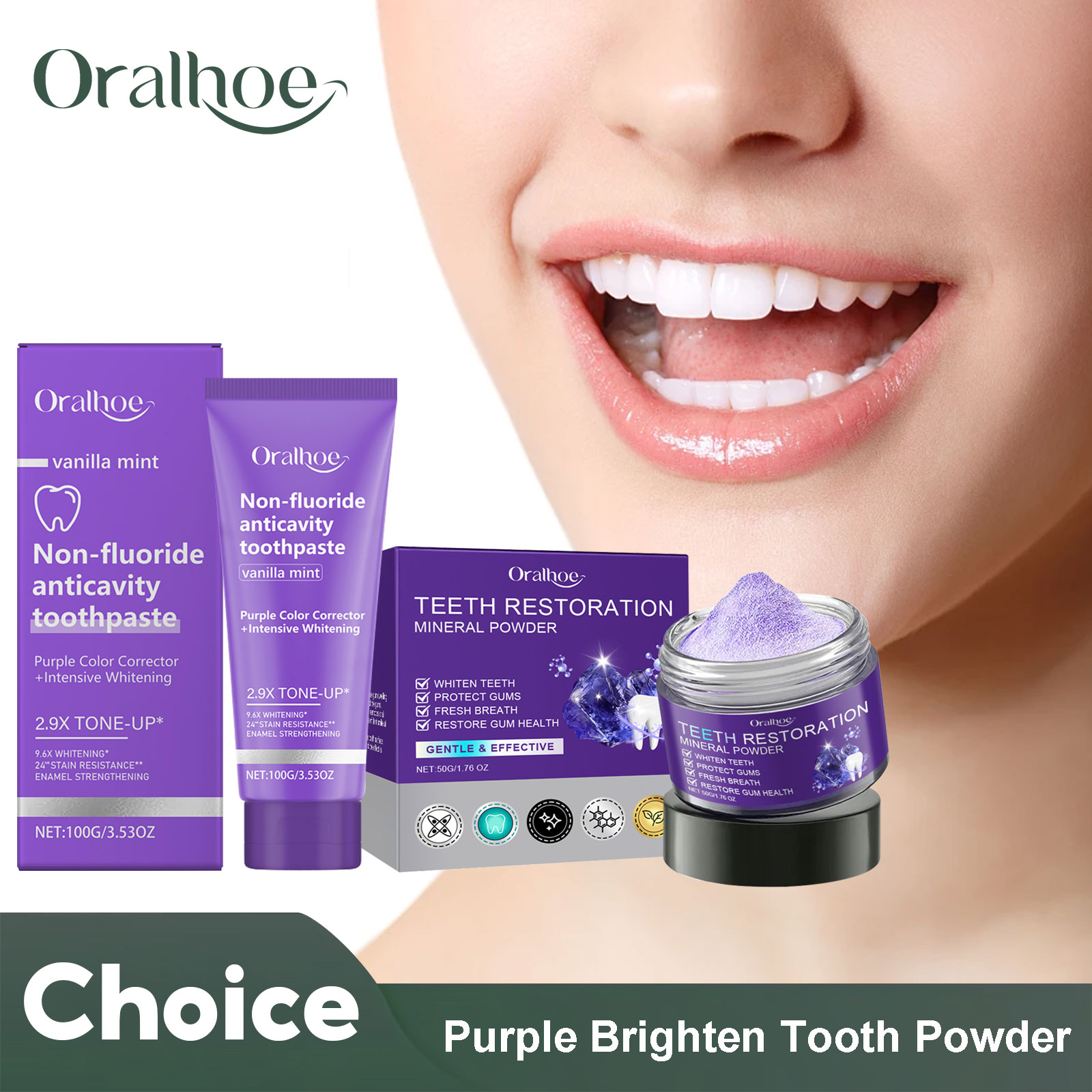 Teeth Restoration Mineral Powd - Teeth Whitening Naturally บทวิจารณ์และราคา