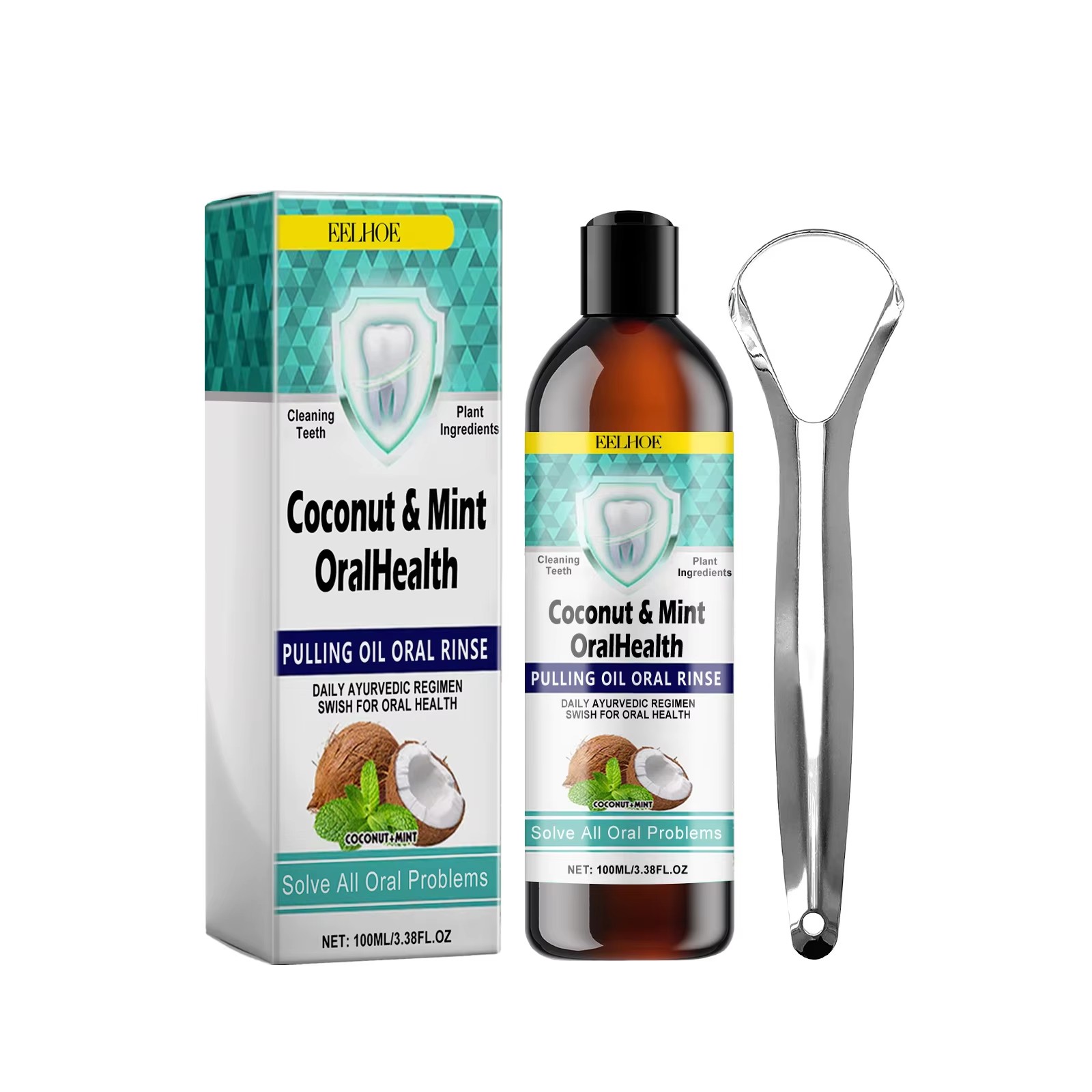 EELHOE Mint น้ํามันมะพร้าวดึงน - Teeth Whitening With Coconut Oil บทวิจารณ์และราคา