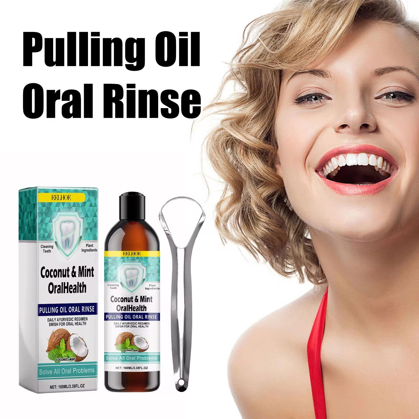 EELHOE Mint น้ํามันมะพร้าวดึงน - Teeth Whitening With Coconut Oil บทวิจารณ์และราคา