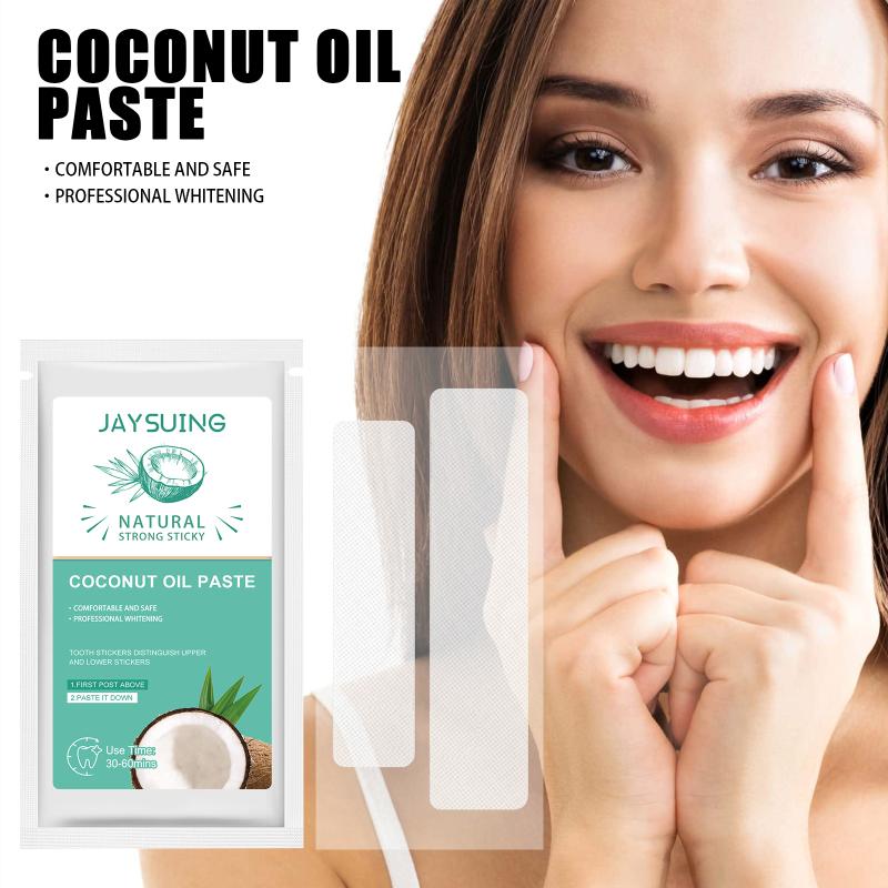 แผ่นฟอกฟันขาวน้ำมันมะพร้าว - ข - Teeth Whitening With Coconut Oil บทวิจารณ์และราคา