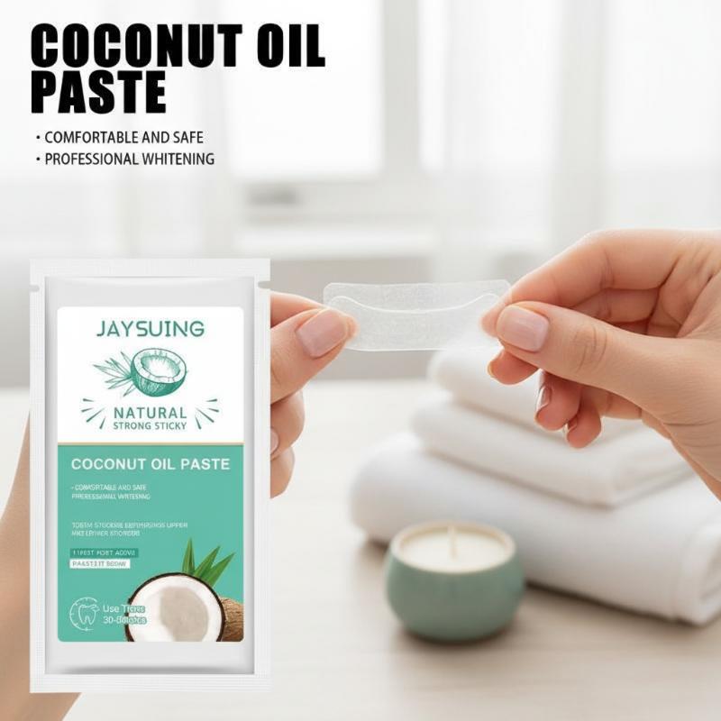 แผ่นฟอกฟันขาวน้ำมันมะพร้าว - ข - Teeth Whitening With Coconut Oil บทวิจารณ์และราคา