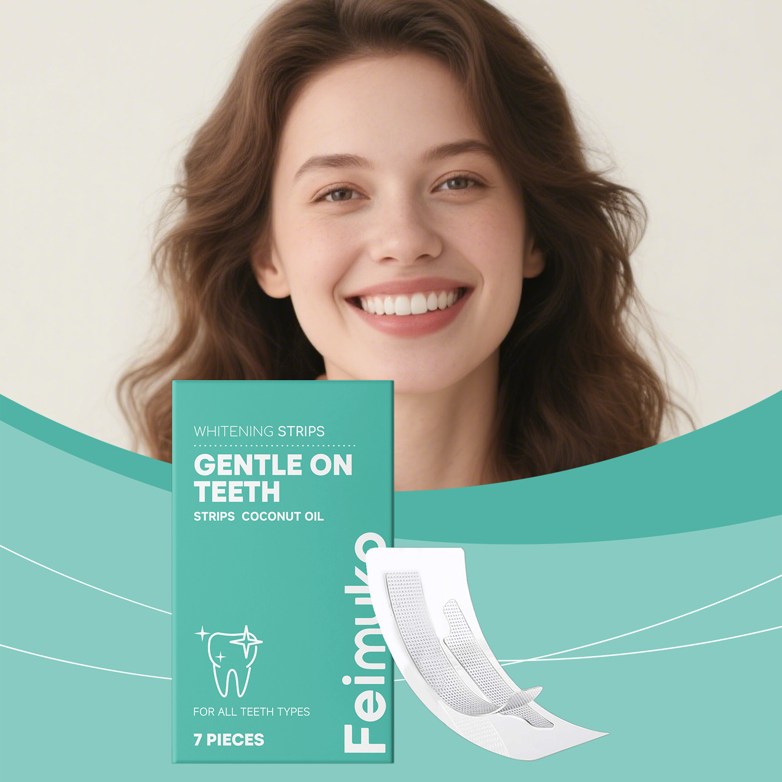 แผ่นฟอกฟันขาวด้วยน้ำมันมะพร้าว - Teeth Whitening With Coconut Oil บทวิจารณ์และราคา