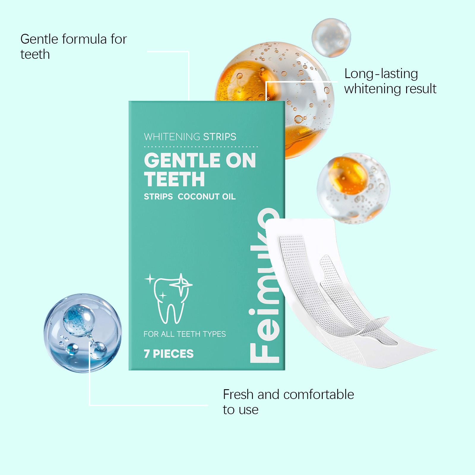 แผ่นฟอกฟันขาวด้วยน้ำมันมะพร้าว - Teeth Whitening With Coconut Oil บทวิจารณ์และราคา