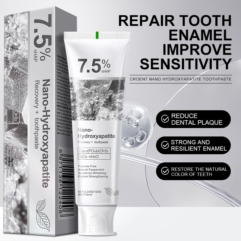 7.5% ไฮดรอกซีอะพาไทต์ โปรไบโอต - Teeth Whitening Toothpaste บทวิจารณ์และราคา