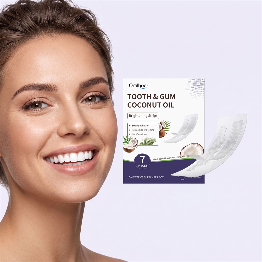 แผ่นฟอกฟันขาว 7 ชิ้น ผสมน้ำมัน - Teeth Whitening With Coconut Oil บทวิจารณ์และราคา