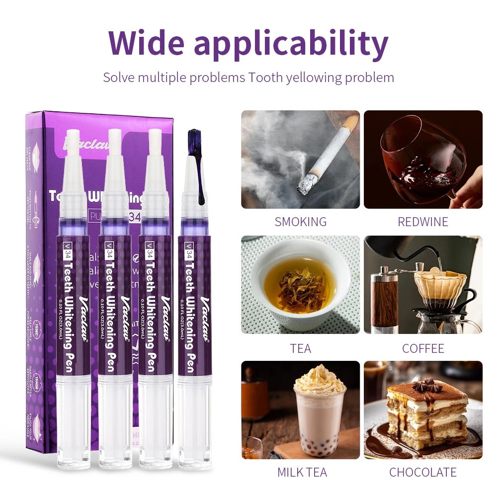 วาคลาฟ V34 ปากกาเจลฟอกสีฟันสีม - Teeth Whitening From Home บทวิจารณ์และราคา